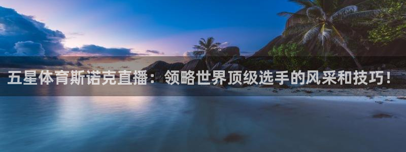 五星体育斯诺克直播：领略世界顶级选手的风采和技巧！